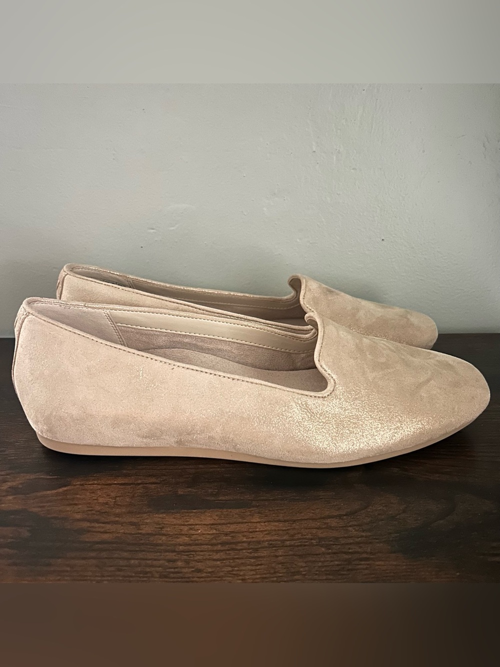 Vionic Coral Womens Shoes Flats Taupe Brown Size 9 Wide